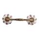 Plumeria Mystical Flower Ceramic Bridge Handle
